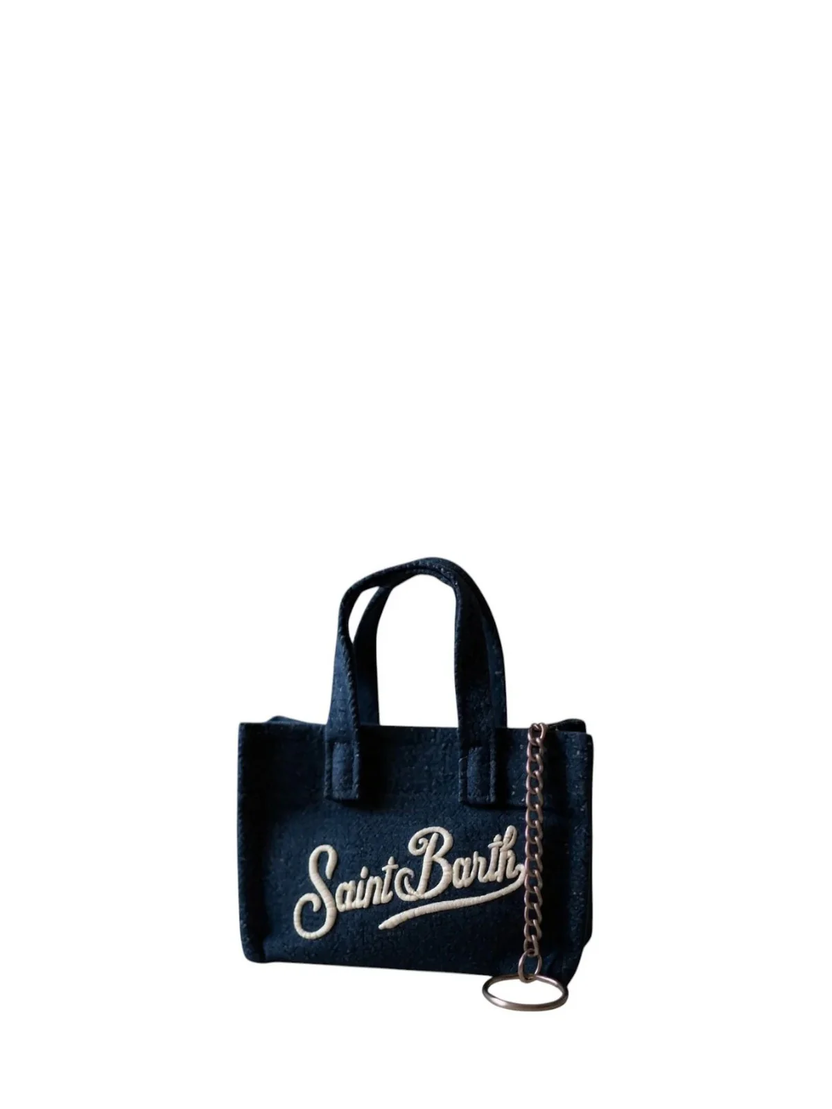 MC2 SAINT BARTH Portachiavi Donna  KEY BAG DENIM 00436L DENIM EMB - Image 2