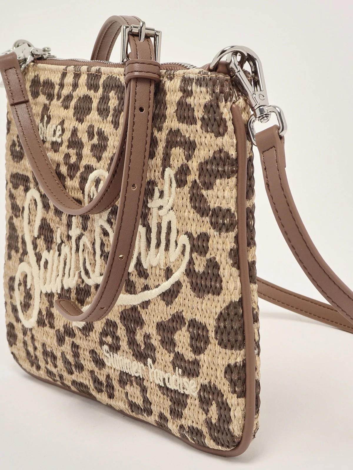 MC2 SAINT BARTH Borsa Donna  PARISIENNE STRAW 00349L LEOPARD 18 EMB - Image 2