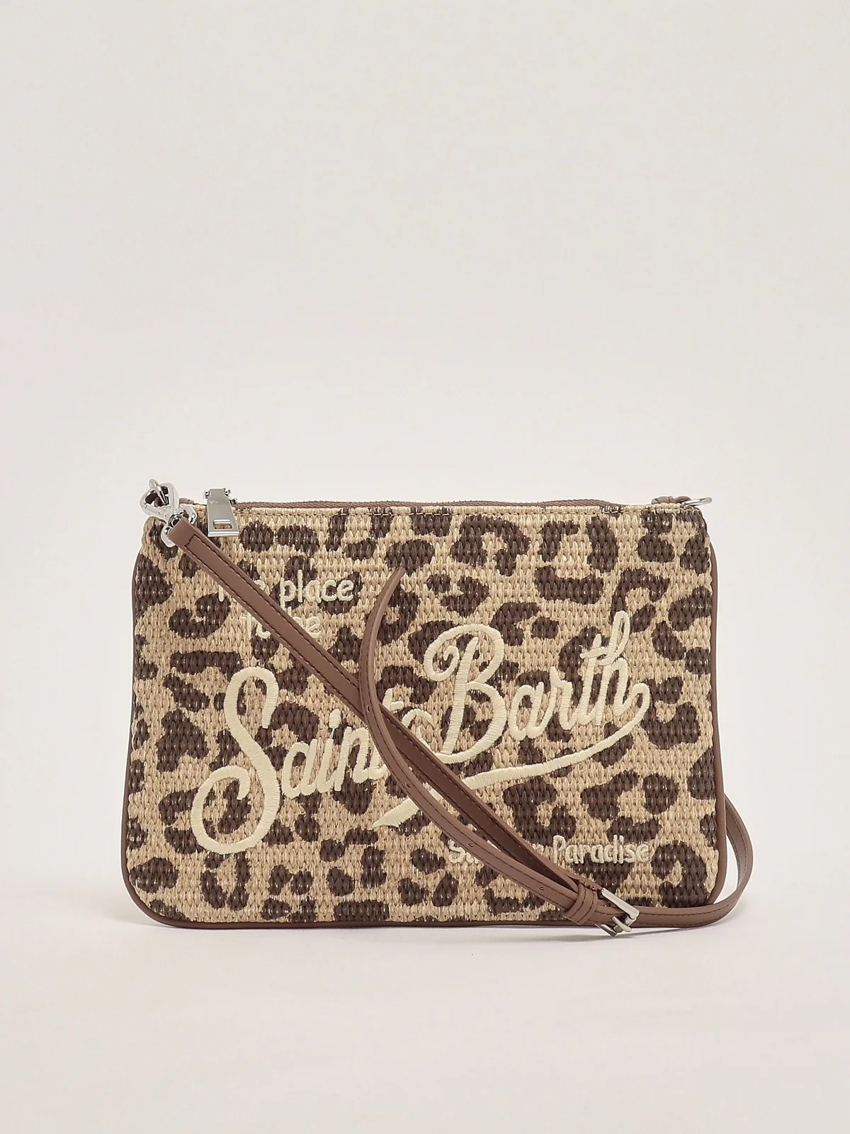 MC2 SAINT BARTH Borsa Donna  PARISIENNE STRAW 00349L LEOPARD 18 EMB - Image 3