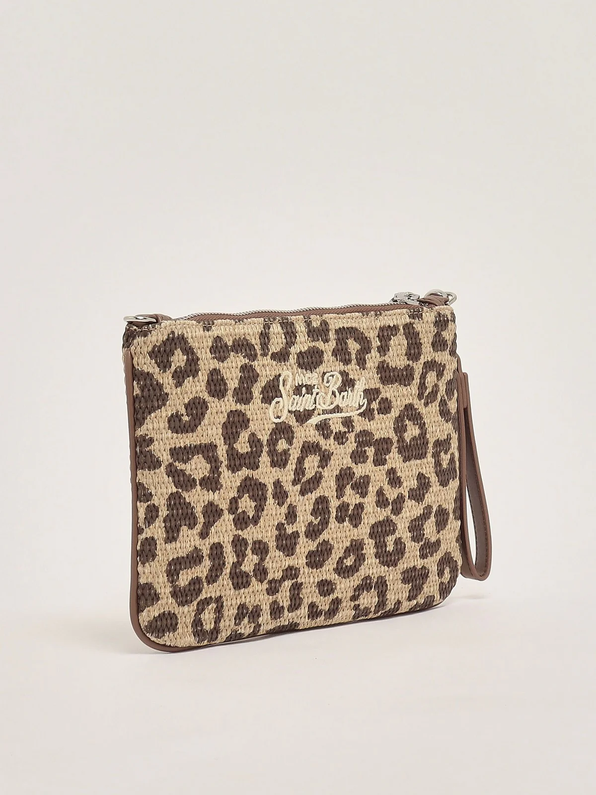 MC2 SAINT BARTH Borsa Donna  PARISIENNE STRAW 00349L LEOPARD 18 EMB - Image 5