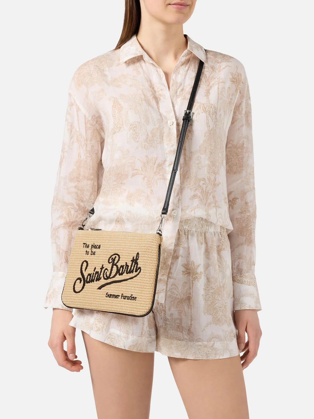 MC2 SAINT BARTH Borsa Donna PARISIENNE STRAW 00421L 1100 EMB - Image 2