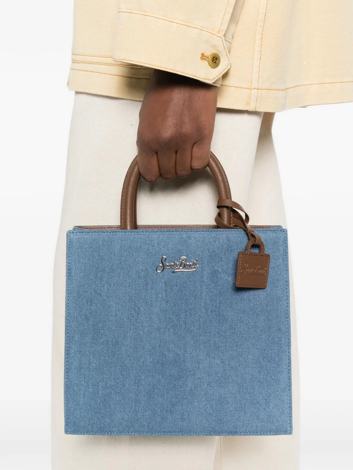 MC2 SAINT BARTH Borsa Donna  SHOP BAG MIDI 00009L DENIM - Image 2
