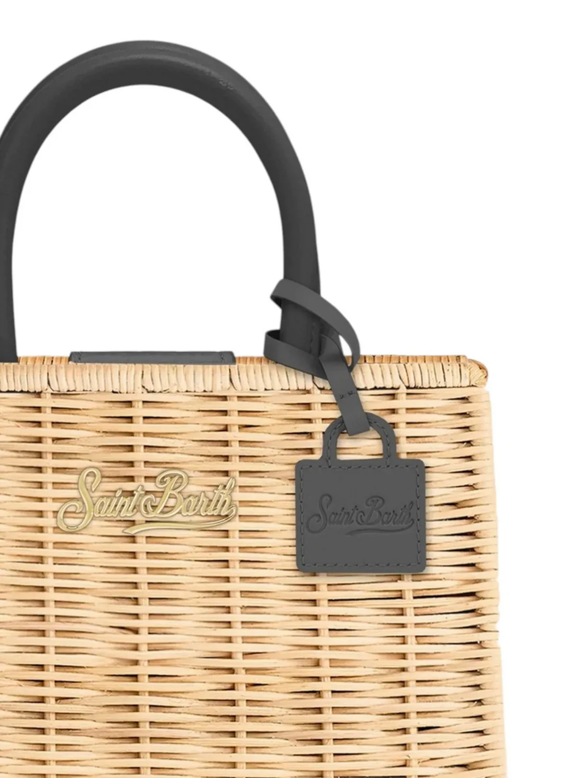 MC2 SAINT BARTH Borsa Donna SHOP BAG MINI 01736L STRAW LEATHER 1100 - Image 2