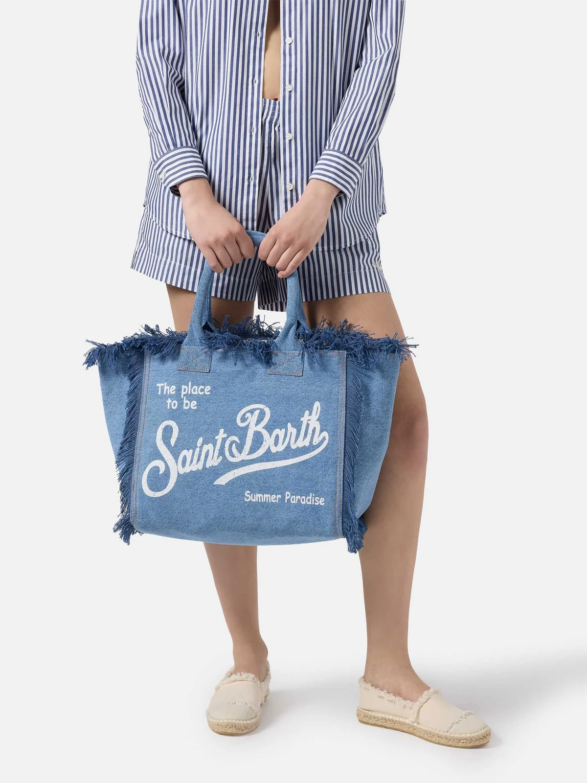 MC2 SAINT BARTH Borsa Donna  VANITY 00009L DENIM - Image 2