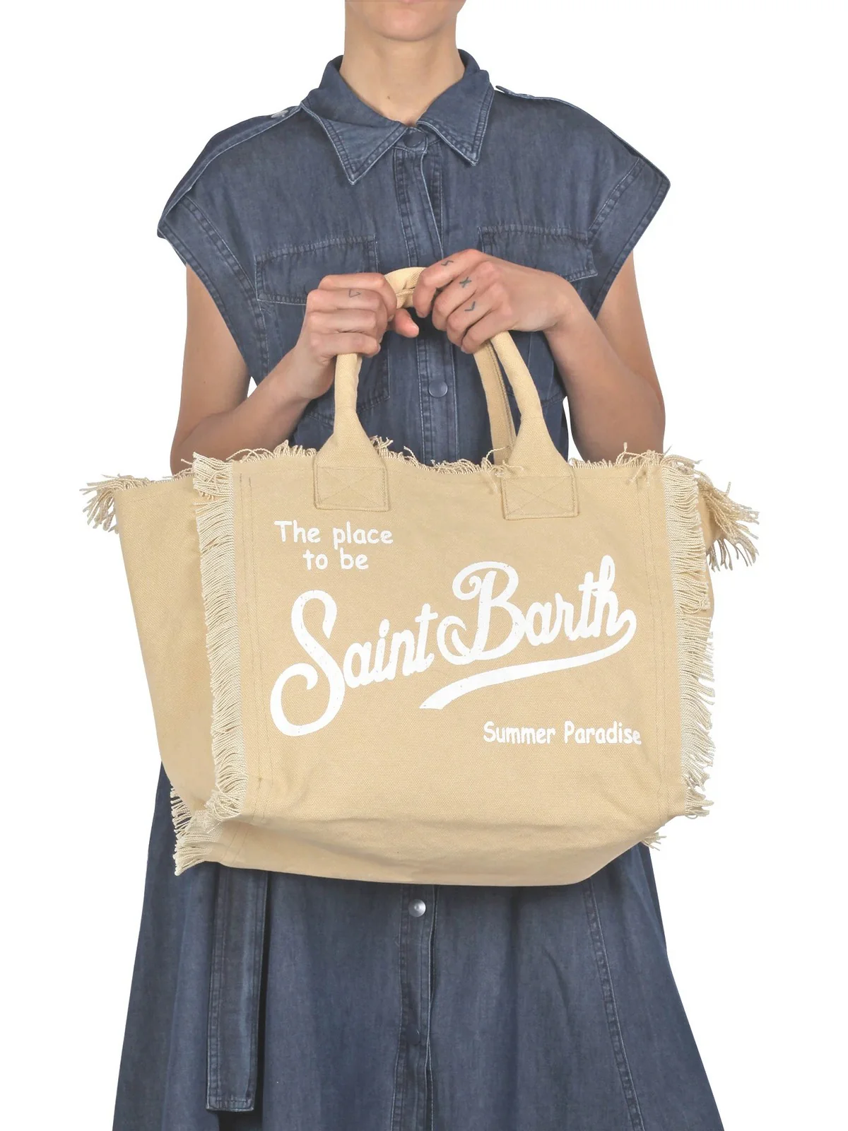 MC2 SAINT BARTH Borsa Donna VANITY 00023F Beige - Image 4