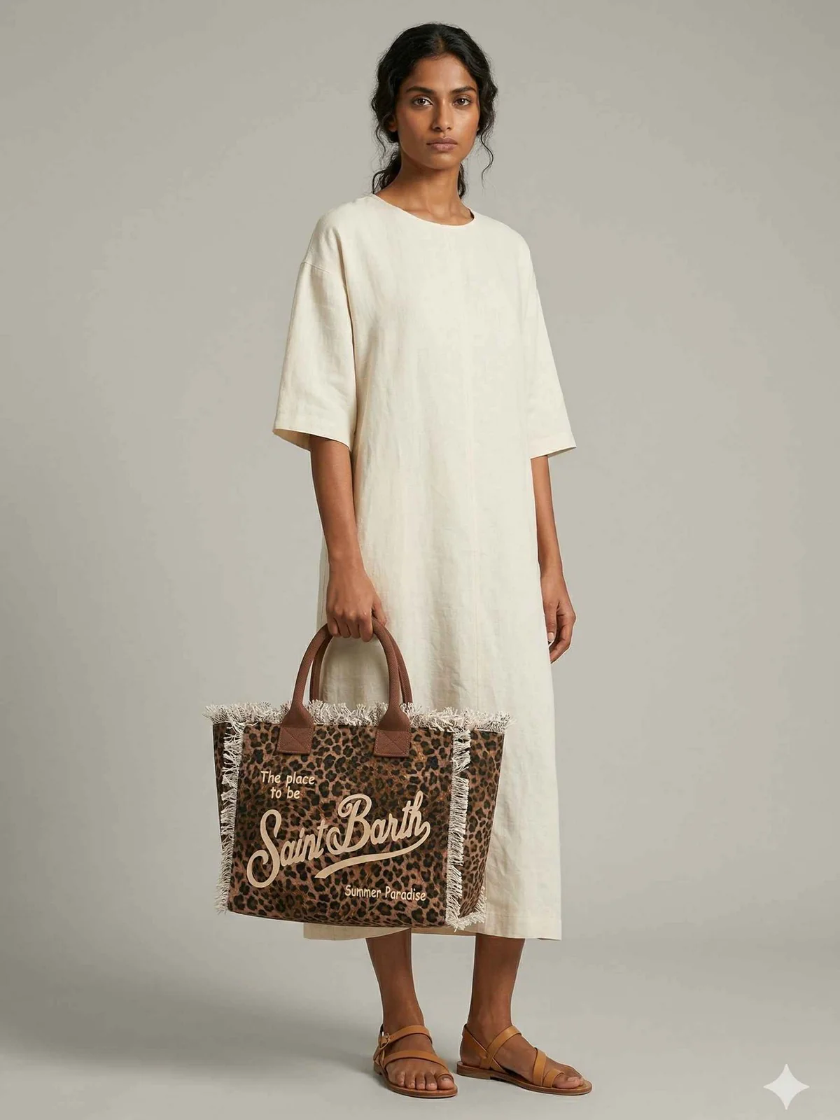 MC2 SAINT BARTH Borsa Donna  VANITY 00190L SAND LEOPARD 19 - Image 2