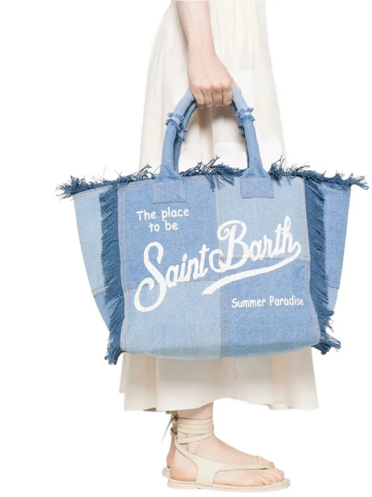 MC2 SAINT BARTH Borsa Donna VANITY 00402L DENIM PATCHWORK - Image 2