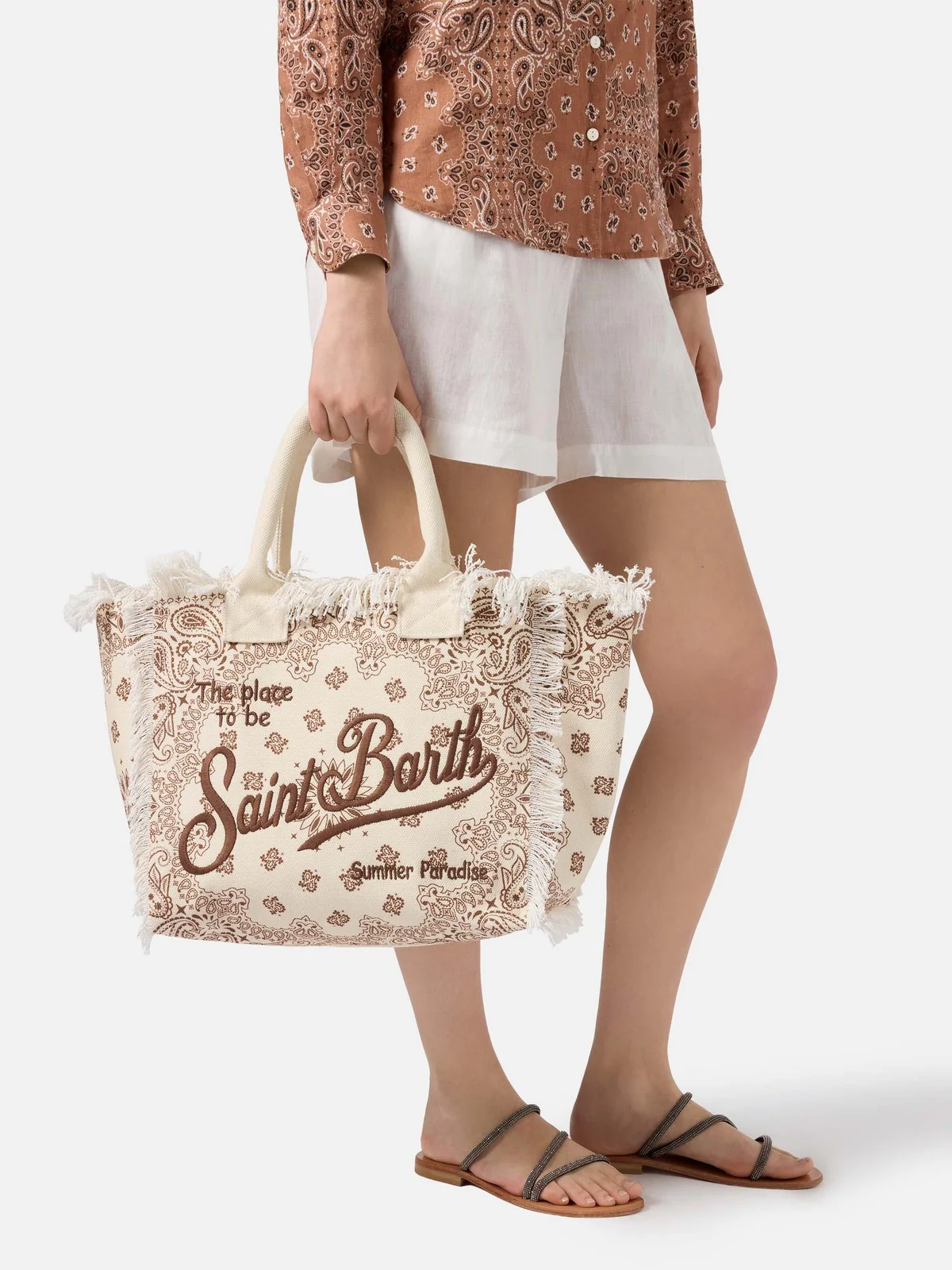 MC2 SAINT BARTH Borsa Donna  VANITY 02565L BANDANNA ROUND 10 EMB - Image 2