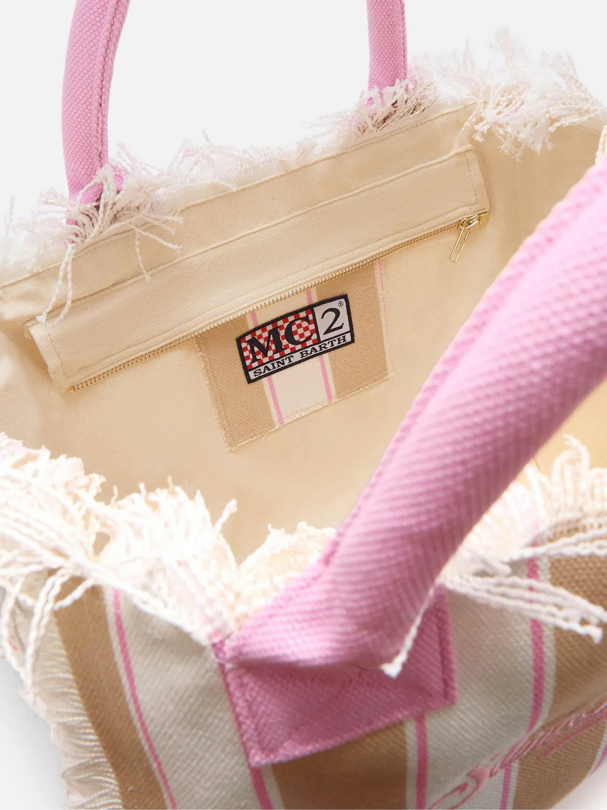 MC2 SAINT BARTH Borsa Donna  VANITY 02596L SB BEACH STRIPES 1121 EMB - Image 5