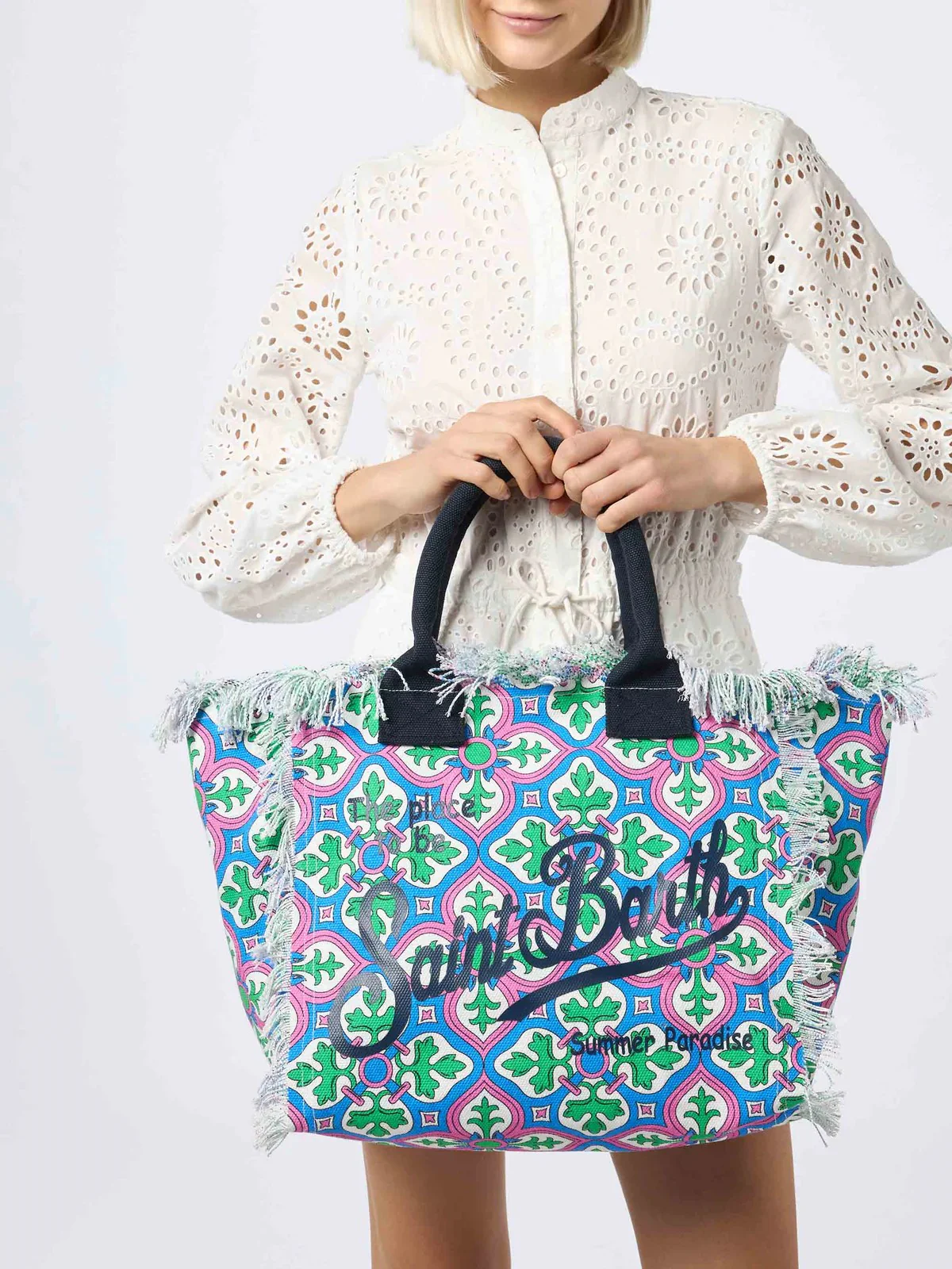 MC2 SAINT BARTH Borsa Donna VANITY 03608F Blu - Image 5