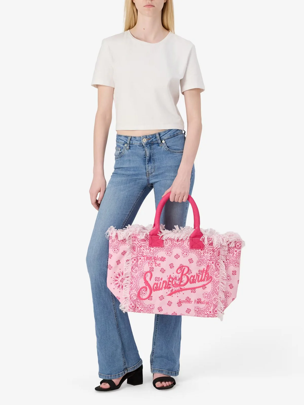 MC2 SAINT BARTH Borsa Donna  VANITY 04107H BANDANNA ROUND 2177 EMB - Image 6