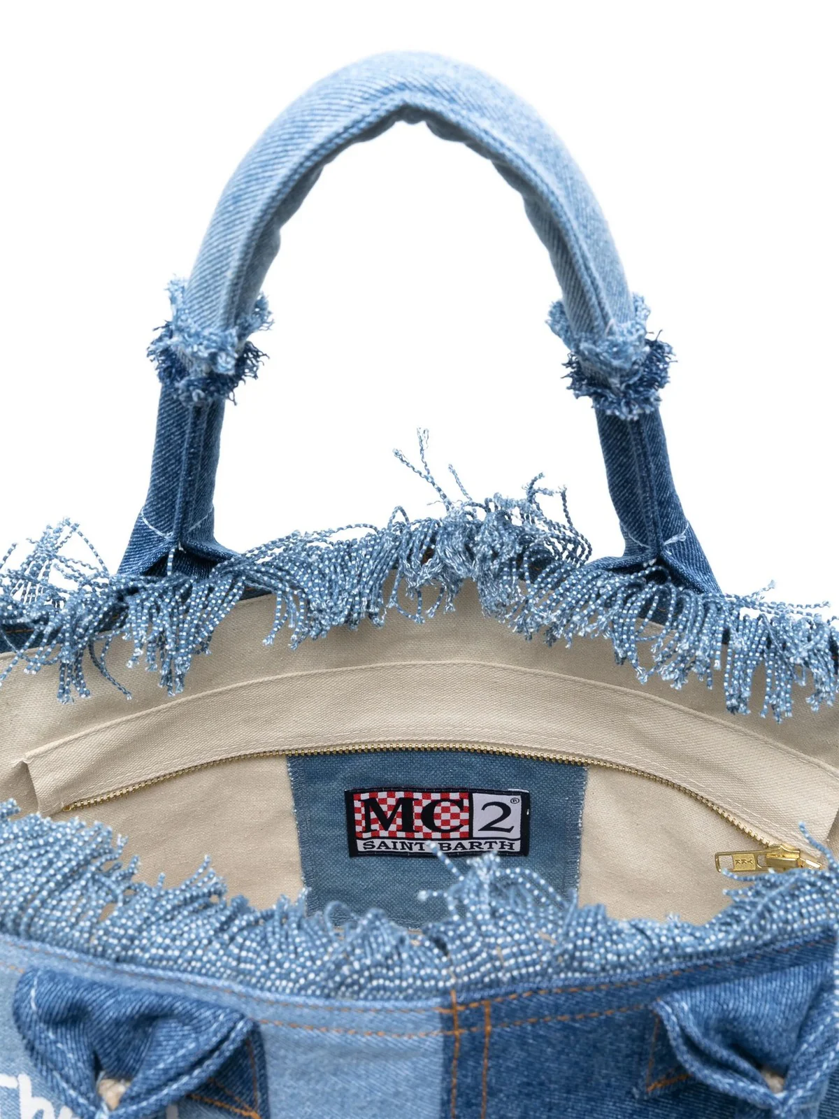 MC2 SAINT BARTH Borsa Donna VANITY 04132H DENIM PATCHWORK - Image 4