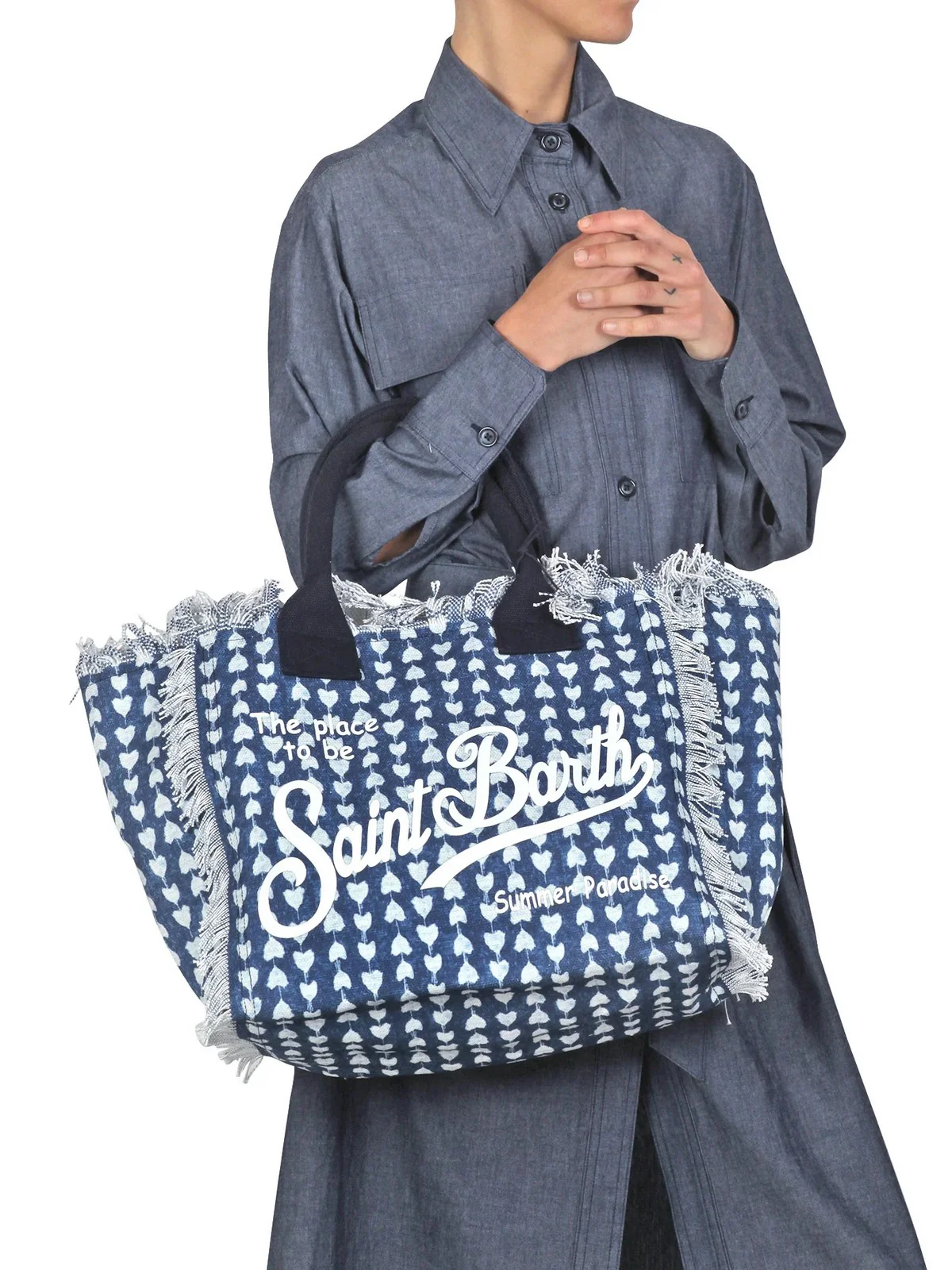 MC2 SAINT BARTH Borsa Donna  VANITY 05251F Blu - Image 4