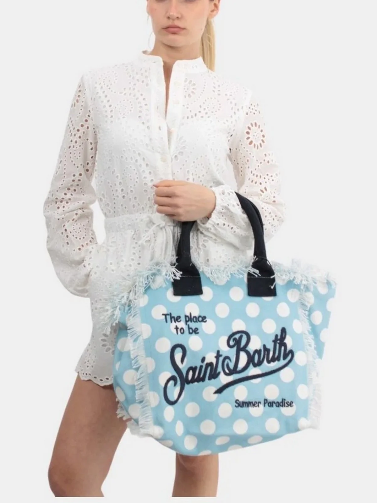 MC2 SAINT BARTH Borsa Donna  VANITY 05761F Blu - Image 3