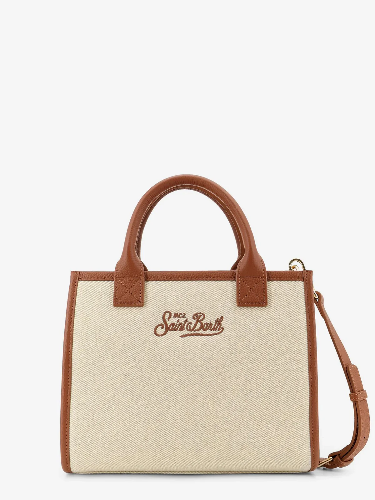 MC2 SAINT BARTH Borsa Donna  VANITY BAG MIDI 01517L CANVAS GRAIN LEATHER 1019 EMB - Image 2