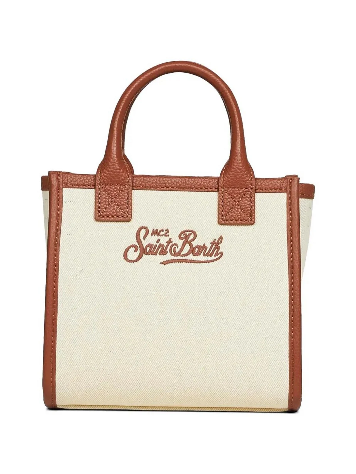 MC2 SAINT BARTH Borsa Donna  VANITY BAG MINI 01517L CANVAS GRAIN LEATHER 1019 EMB - Image 3