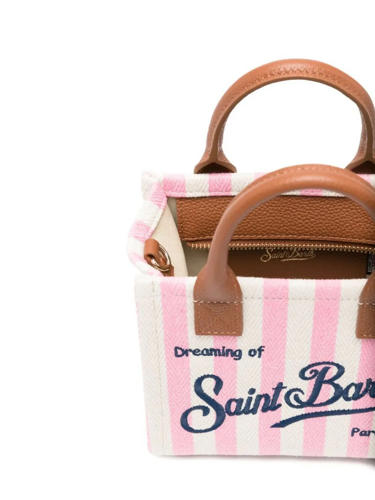 MC2 SAINT BARTH Borsa Donna  VANITY BAG MINI 01784L HB STRIPES LEATHER 2119 EMB - Image 4