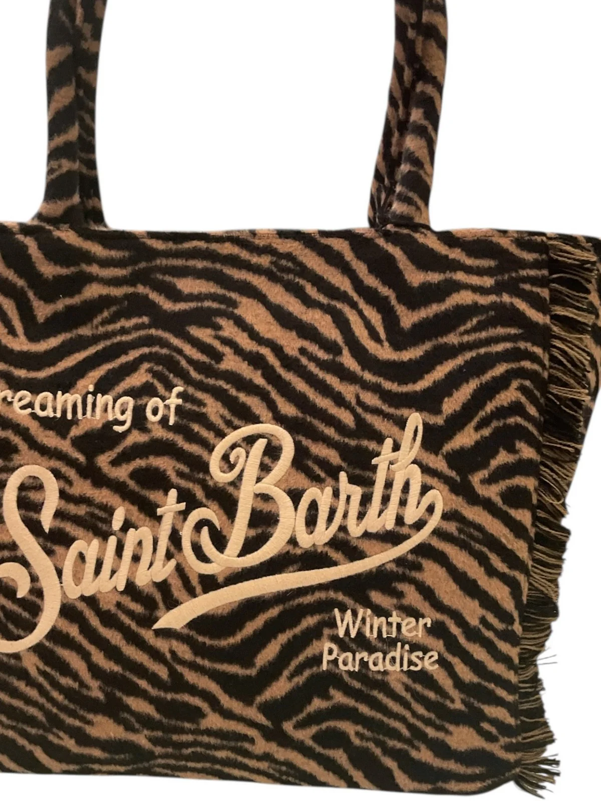MC2 SAINT BARTH Borsa Donna  VANITY FELT 01322I ZEBRA 18 EMB - Image 2