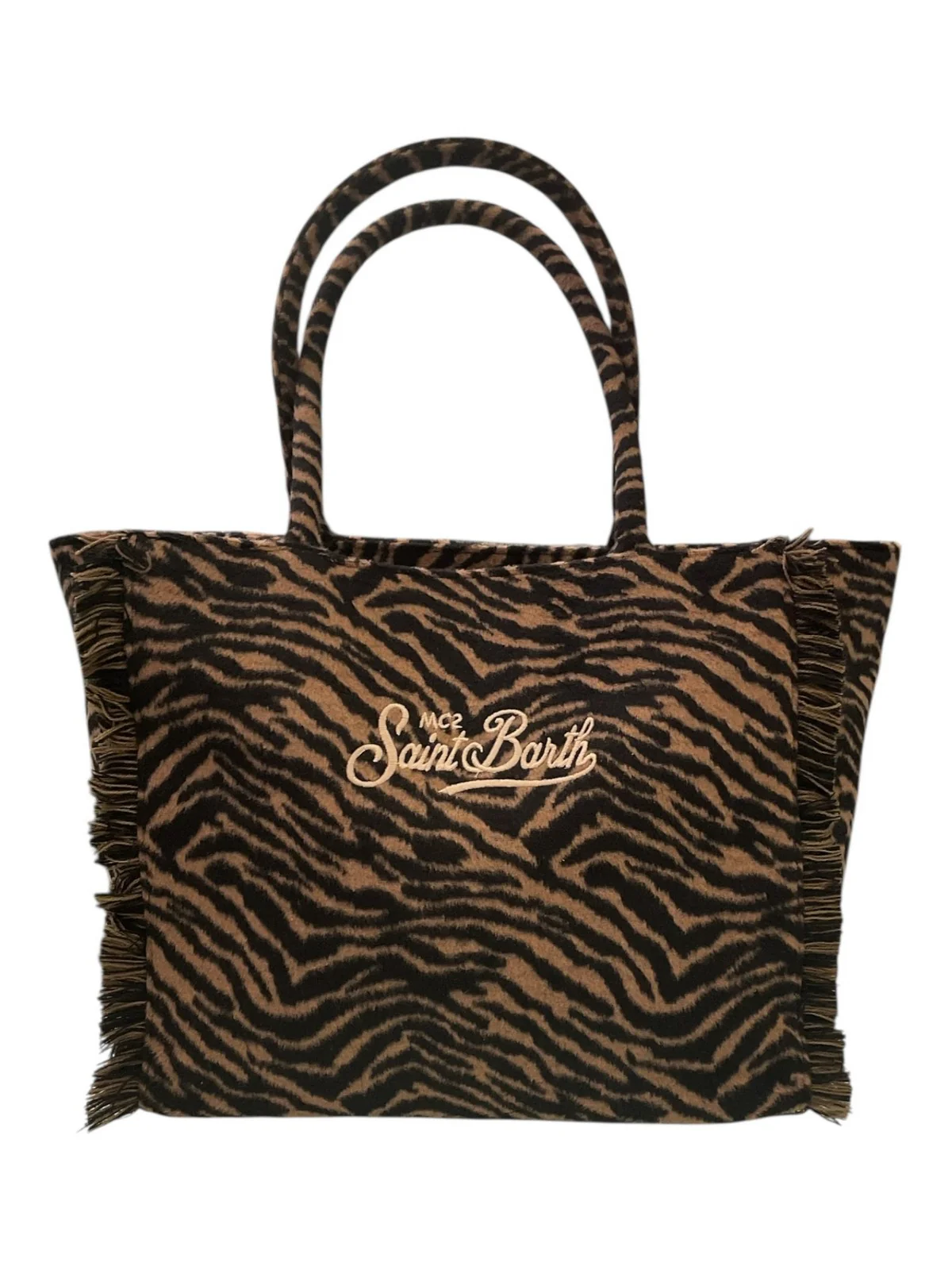 MC2 SAINT BARTH Borsa Donna  VANITY FELT 01322I ZEBRA 18 EMB - Image 3