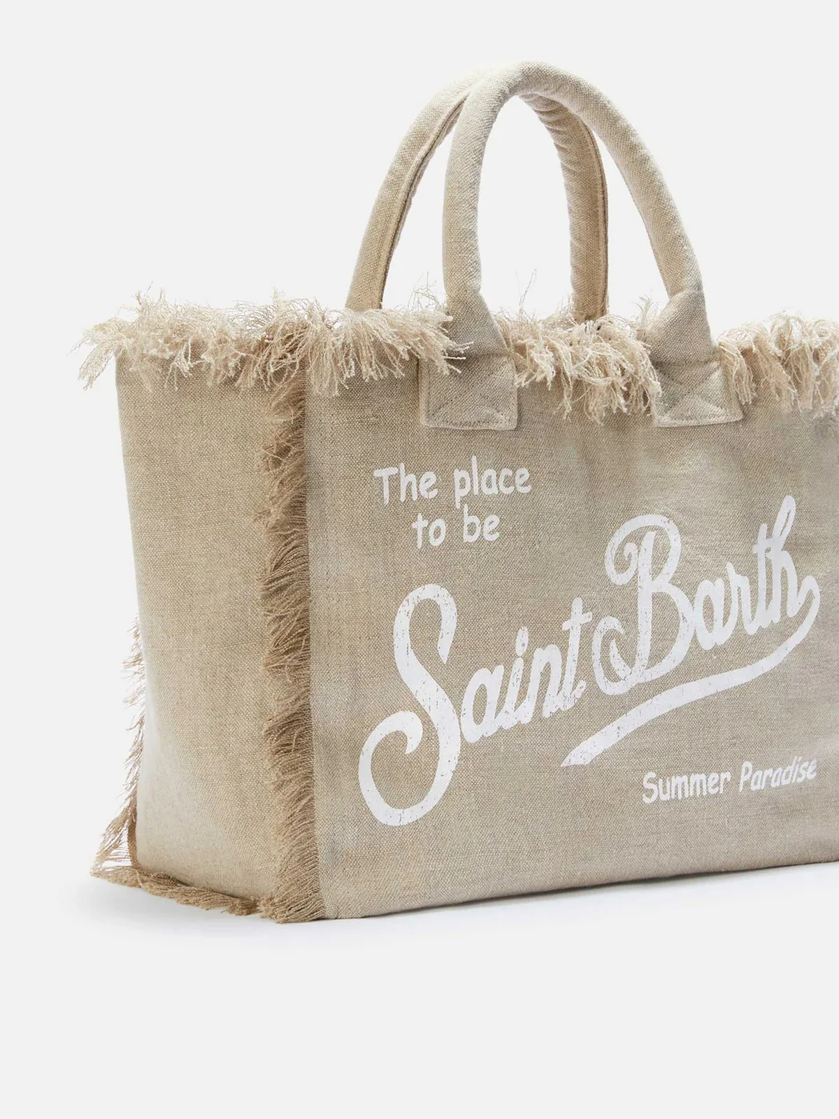 MC2 SAINT BARTH Borsa Donna  VANITY LINEN 01139L LINEN 11 BEIGE - Image 3