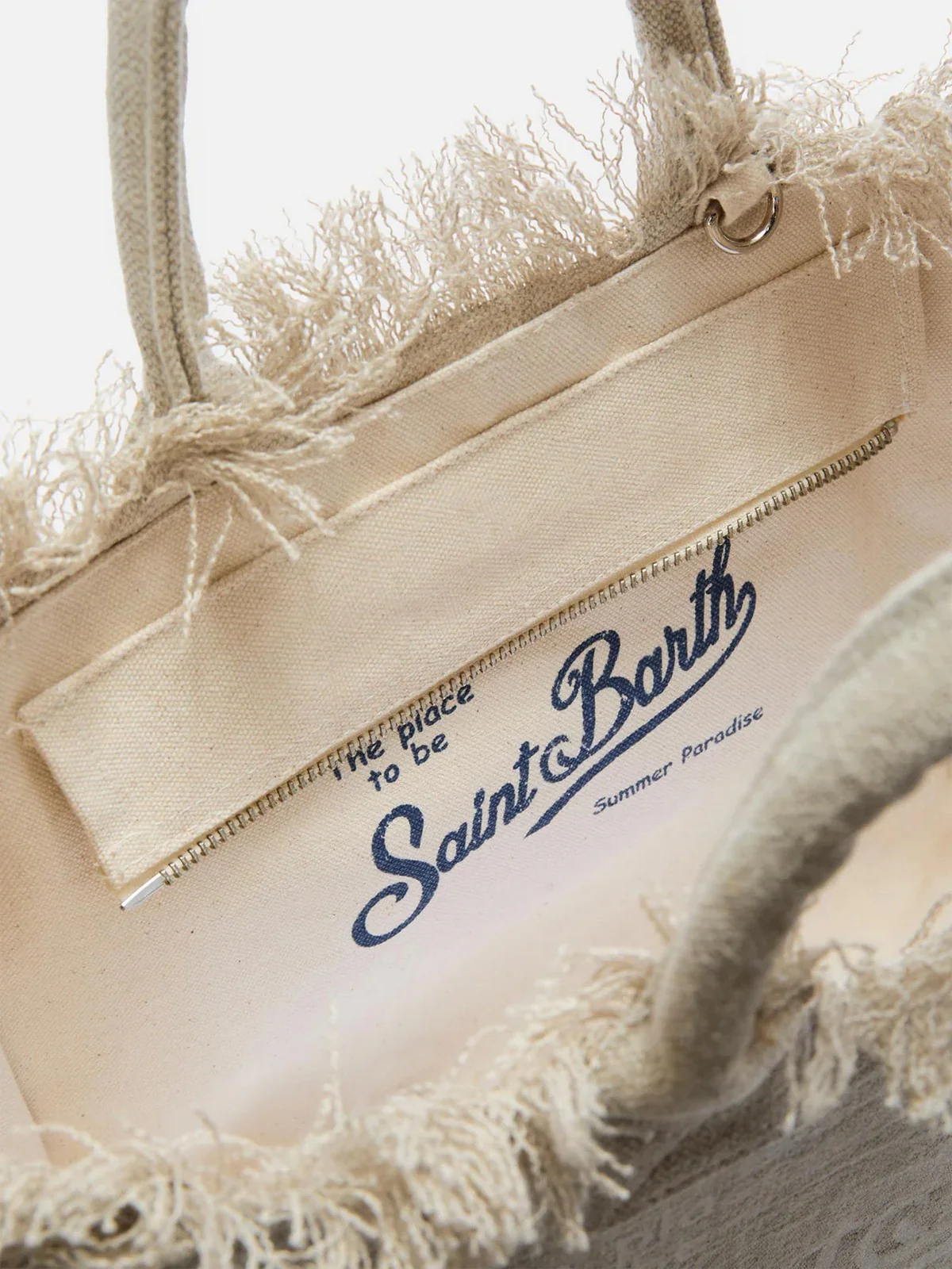 MC2 SAINT BARTH Borsa Donna  VANITY LINEN 01139L LINEN 11 BEIGE - Image 4
