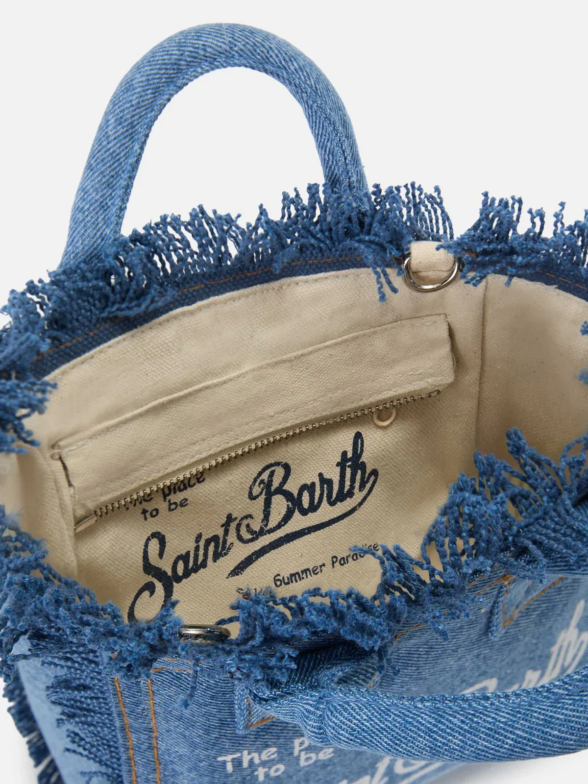 MC2 SAINT BARTH Borsa Donna  VANITY MINI 00009L DENIM - Image 4