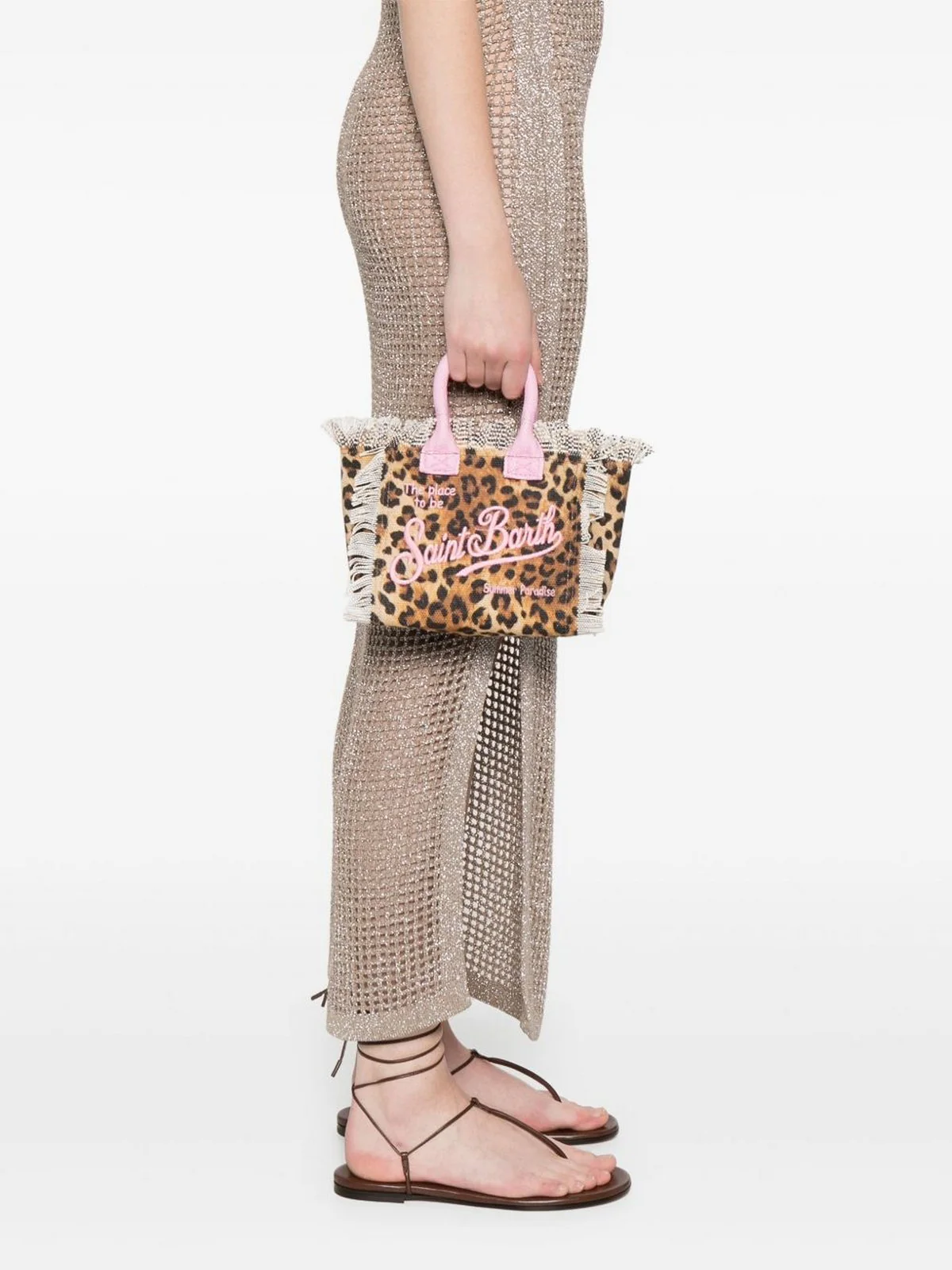 MC2 SAINT BARTH Borsa Donna  VANITY MINI 01545H SAND LEOPARD 21 EMB - Image 5