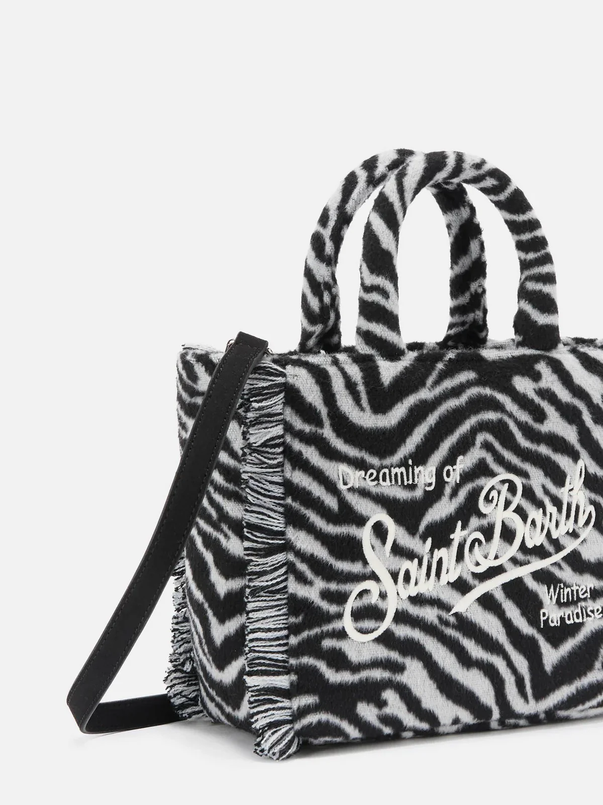 MC2 SAINT BARTH Borsa Donna  VANITY MINI FELT 00269I ZEBRA 00 EMB - Image 3