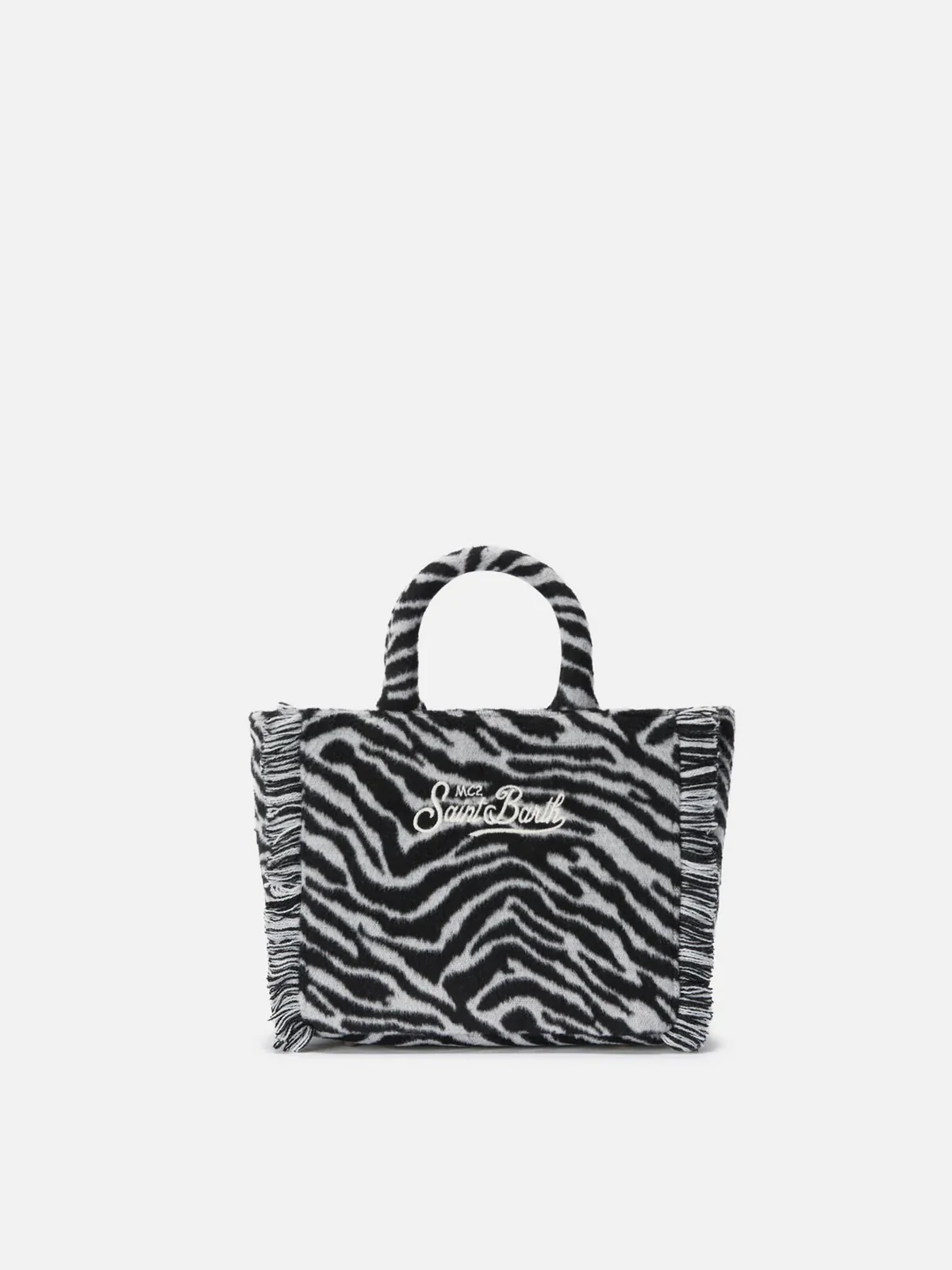 MC2 SAINT BARTH Borsa Donna  VANITY MINI FELT 00269I ZEBRA 00 EMB - Image 5