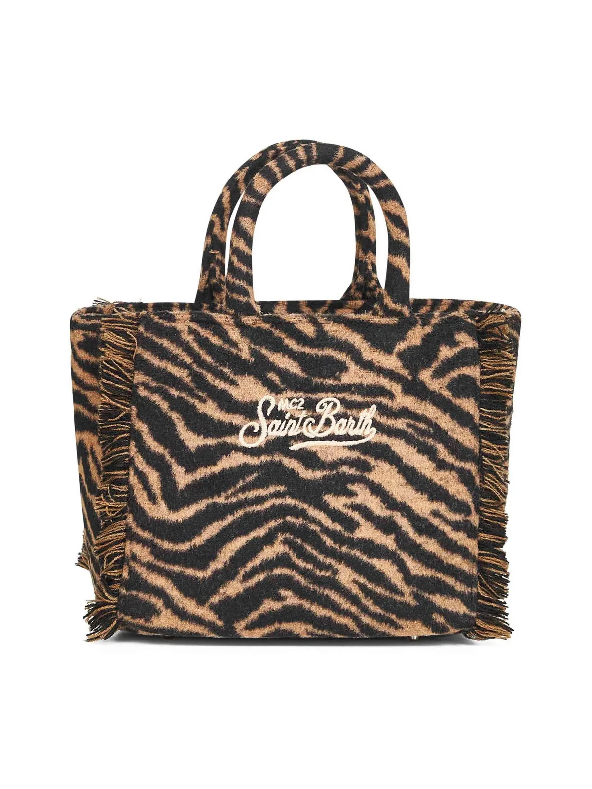 MC2 SAINT BARTH Borsa Donna  VANITY MINI FELT 01322I ZEBRA 18 EMB - Image 3