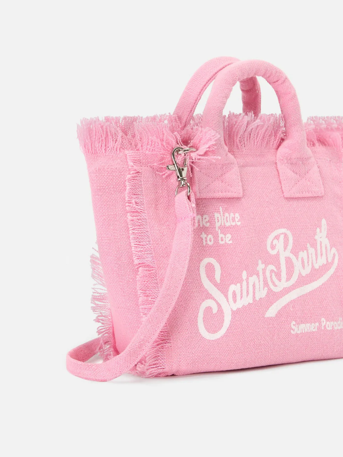 MC2 SAINT BARTH Borsa Donna  VANITY MINI LINEN 00142L LINEN 21 PINK - Image 3