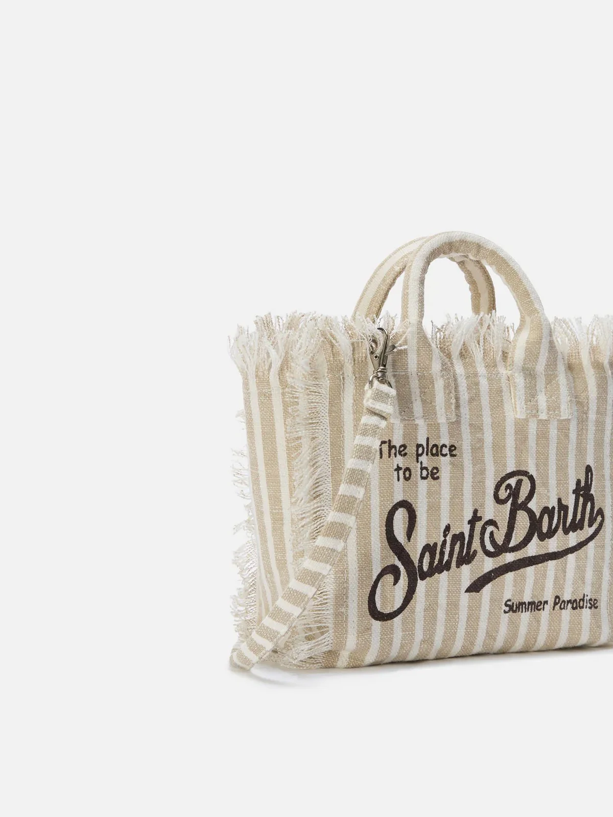 MC2 SAINT BARTH Borsa Donna  VANITY MINI LINEN 00433L LINEN STRIPES V 11 - Image 3
