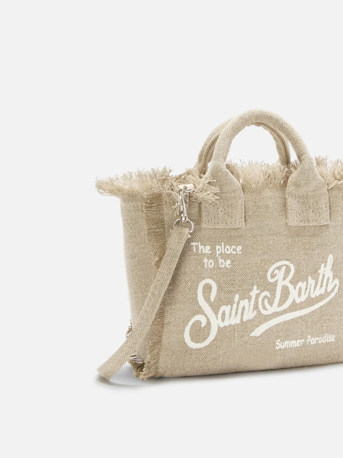 MC2 SAINT BARTH Borsa Donna  VANITY MINI LINEN 01139L LINEN 11 BEIGE - Image 3