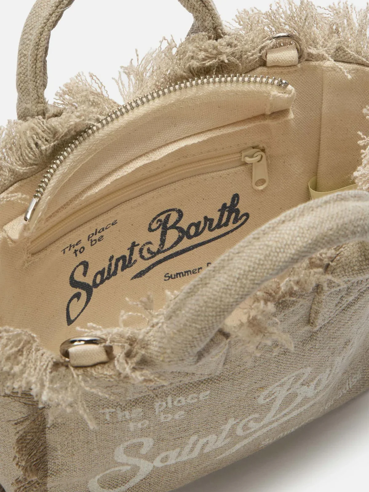 MC2 SAINT BARTH Borsa Donna  VANITY MINI LINEN 01139L LINEN 11 BEIGE - Image 4