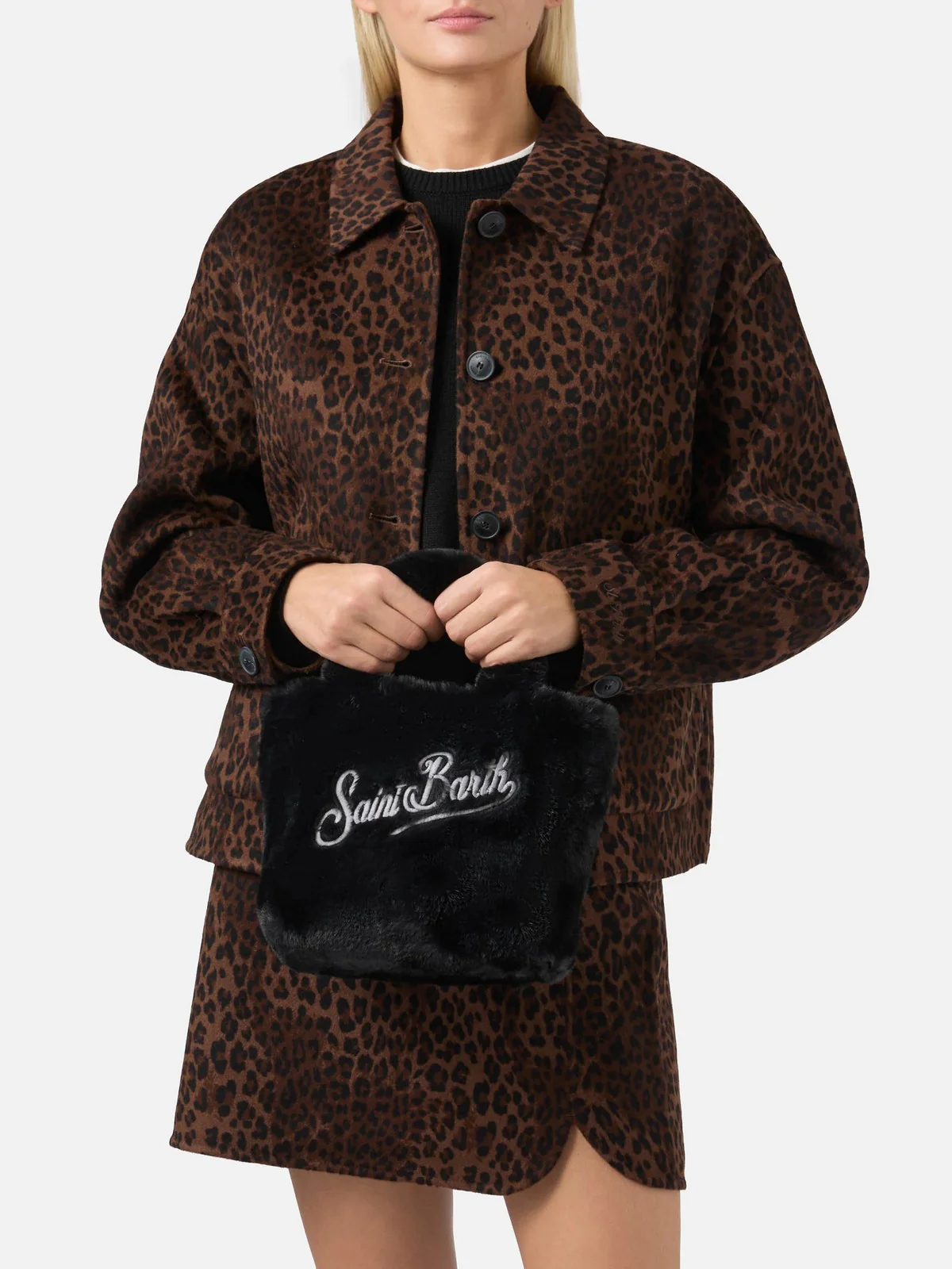 MC2 SAINT BARTH Borsa Donna VANITY MINI SOFT FUR 00292I 0015 EMB - Image 2