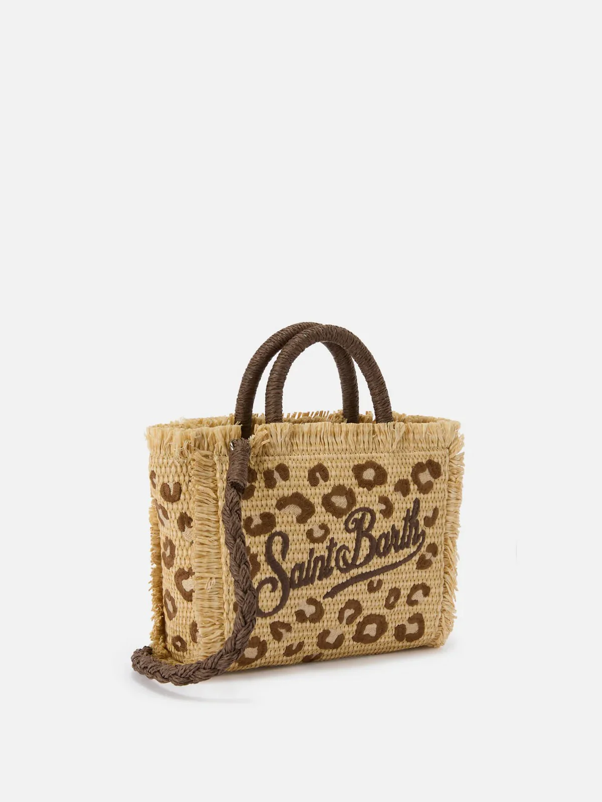 MC2 SAINT BARTH Borsa Donna  VANITY MINI STRAW N 00349L LEOPARD 18 EMB - Image 3