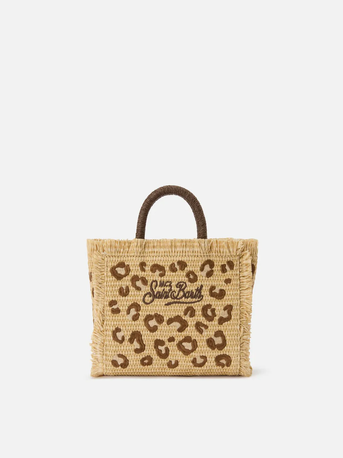 MC2 SAINT BARTH Borsa Donna  VANITY MINI STRAW N 00349L LEOPARD 18 EMB - Image 4