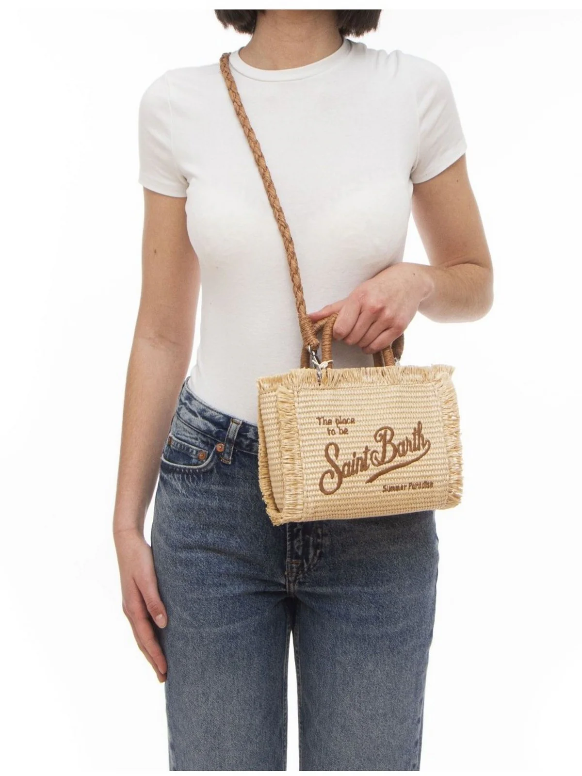 MC2 SAINT BARTH Borsa Donna  VANITY MINI STRAW N 00368L BEIGE - Image 2