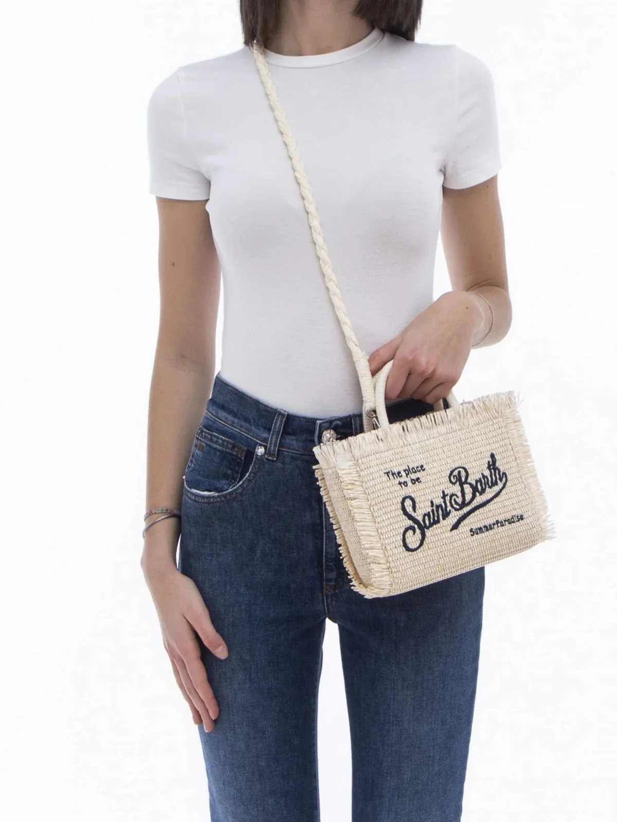 MC2 SAINT BARTH Borsa Donna  VANITY MINI STRAW N 01503H 1061 EMB - Image 4