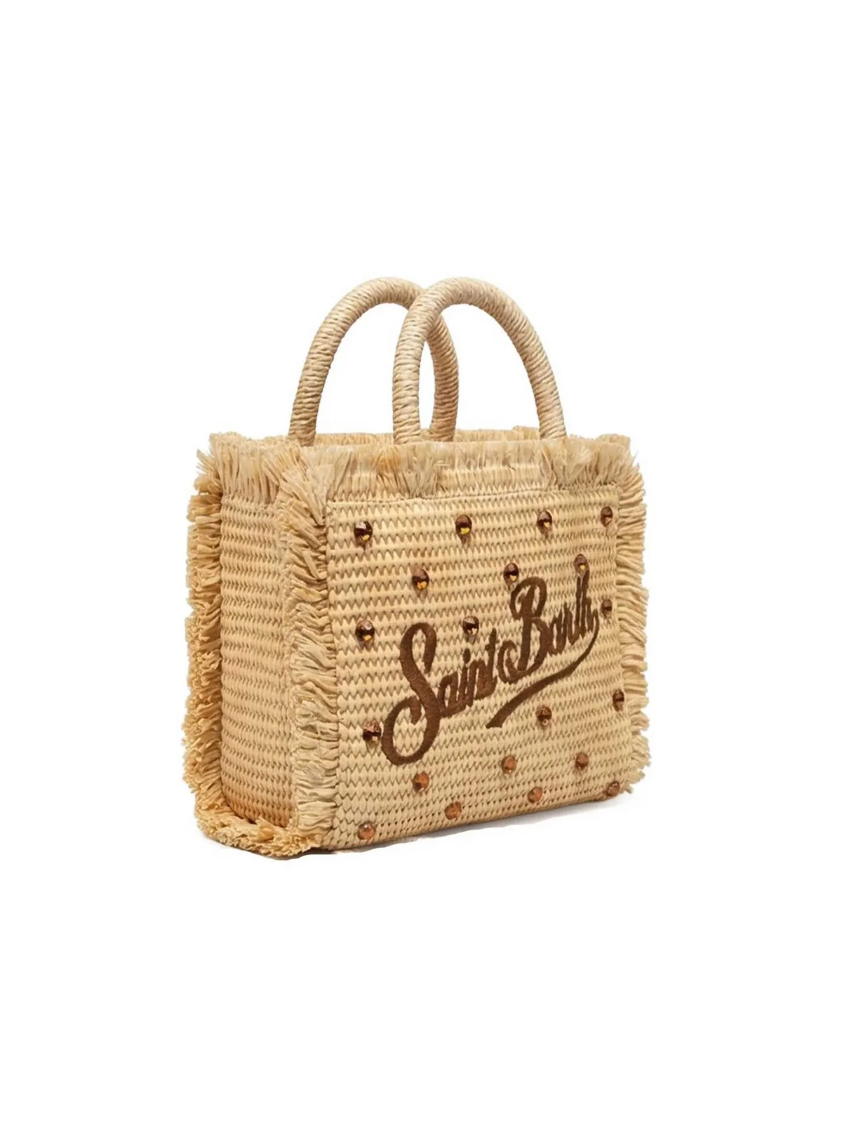 MC2 SAINT BARTH Borsa Donna  VANITY MINI STRAW N 02747L STRASS 18 EMB - Image 3