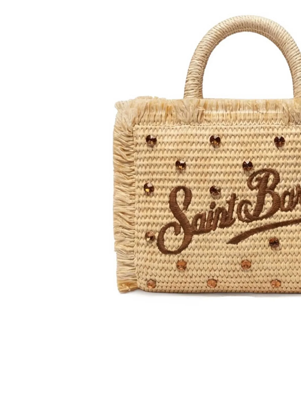 MC2 SAINT BARTH Borsa Donna  VANITY MINI STRAW N 02747L STRASS 18 EMB - Image 4