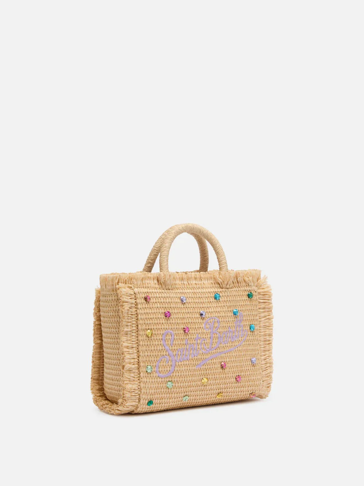 MC2 SAINT BARTH Borsa Donna  VANITY MINI STRAW N 02748L STRASS MULTI 10 EMB - Image 3