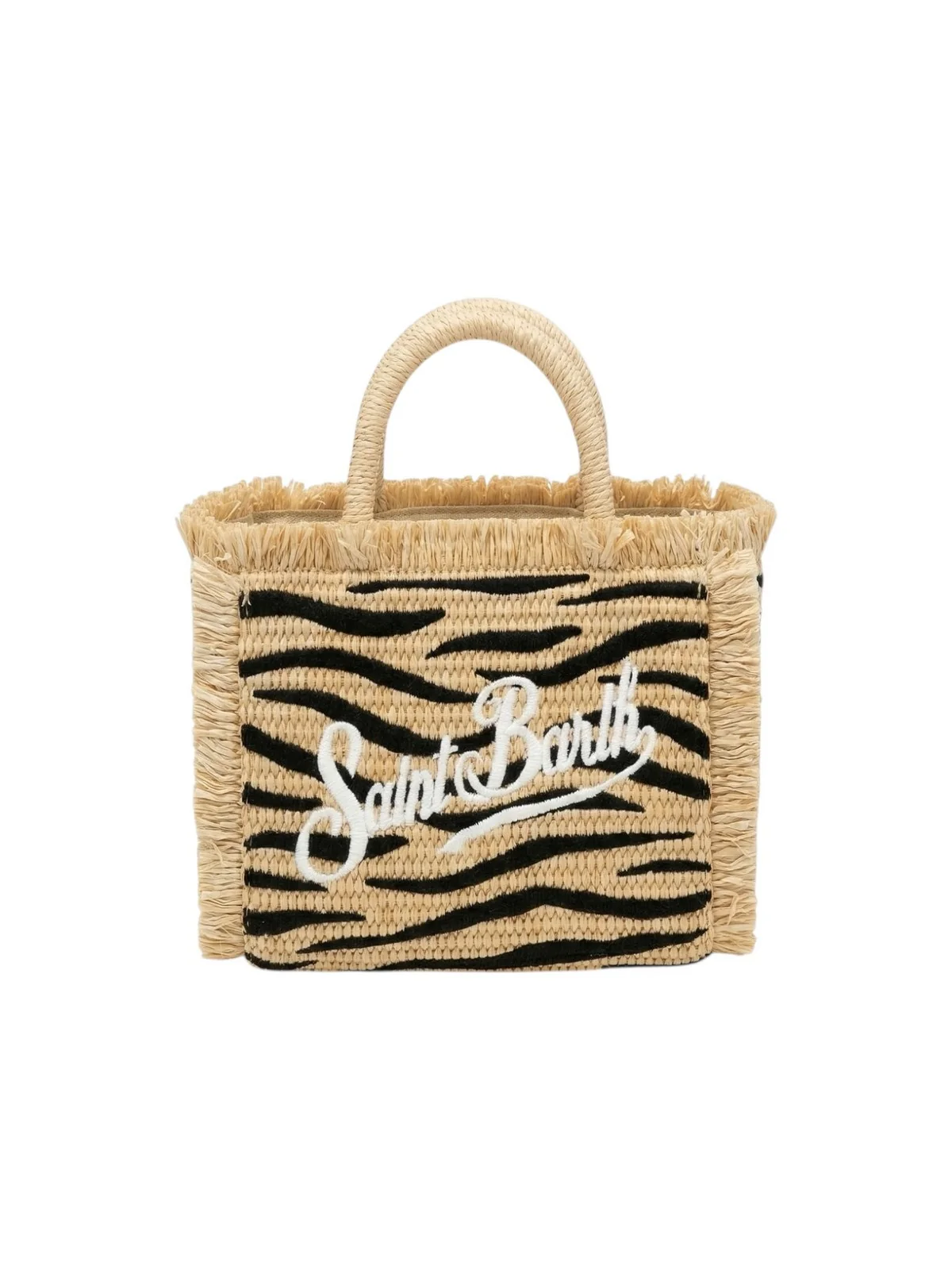 MC2 SAINT BARTH Borsa Donna VANITY MINI STRAW N 02765L ZEBRA 1100 EMB