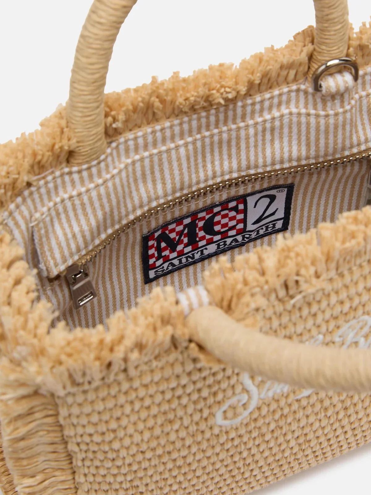 MC2 SAINT BARTH Borsa Donna  VANITY MINI STRAW N 06521H Beige - Image 5