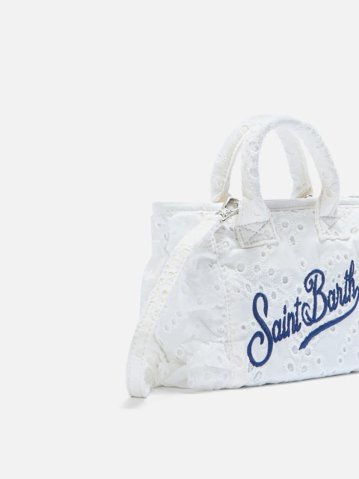 MC2 SAINT BARTH Borsa Donna  VANITY MINI VOLANT 00434L COTTON FLOWER EMBROIDERY 01 EMB - Image 3