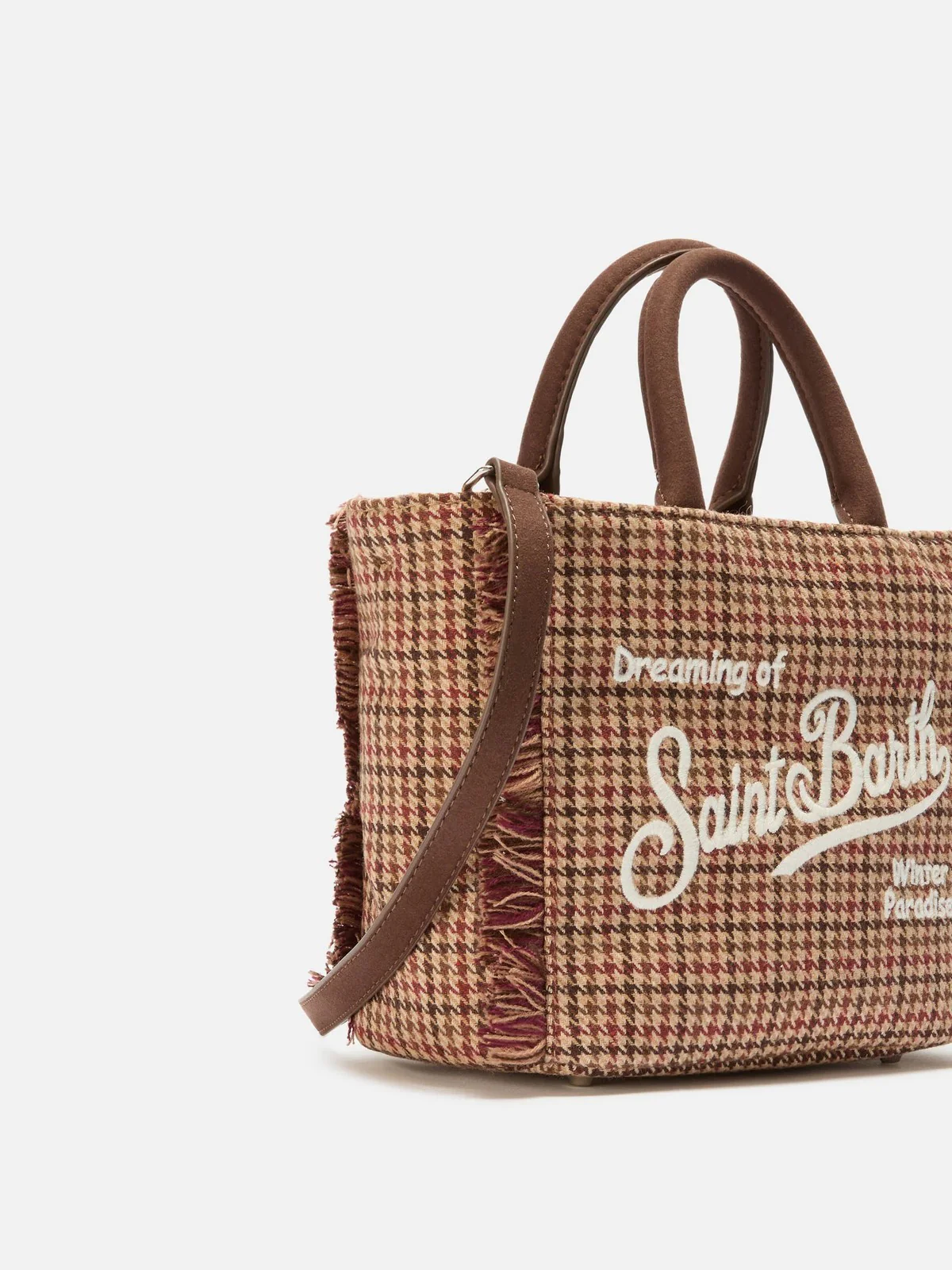 MC2 SAINT BARTH Borsa Donna  VANITY MINI WOOL 00282I PIED DE POULE SOFT 45 EMB - Image 3