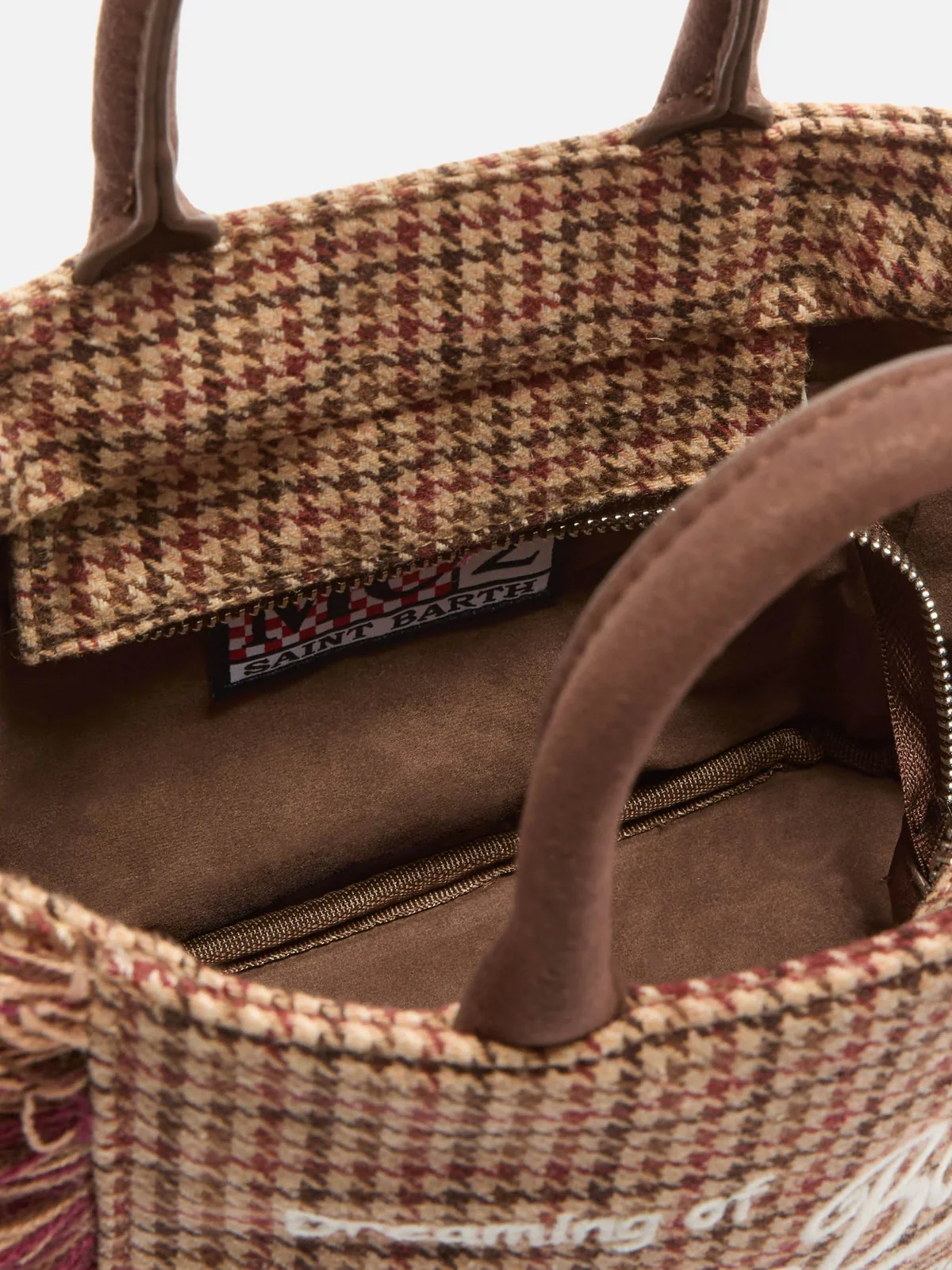MC2 SAINT BARTH Borsa Donna  VANITY MINI WOOL 00282I PIED DE POULE SOFT 45 EMB - Image 4