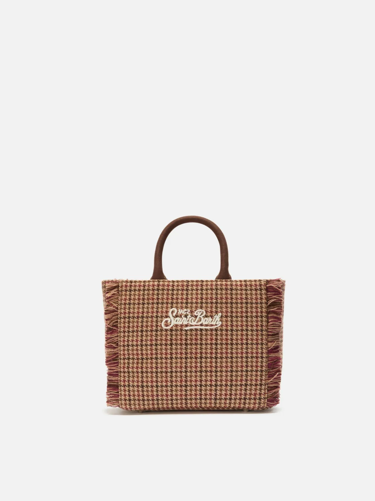 MC2 SAINT BARTH Borsa Donna  VANITY MINI WOOL 00282I PIED DE POULE SOFT 45 EMB - Image 5