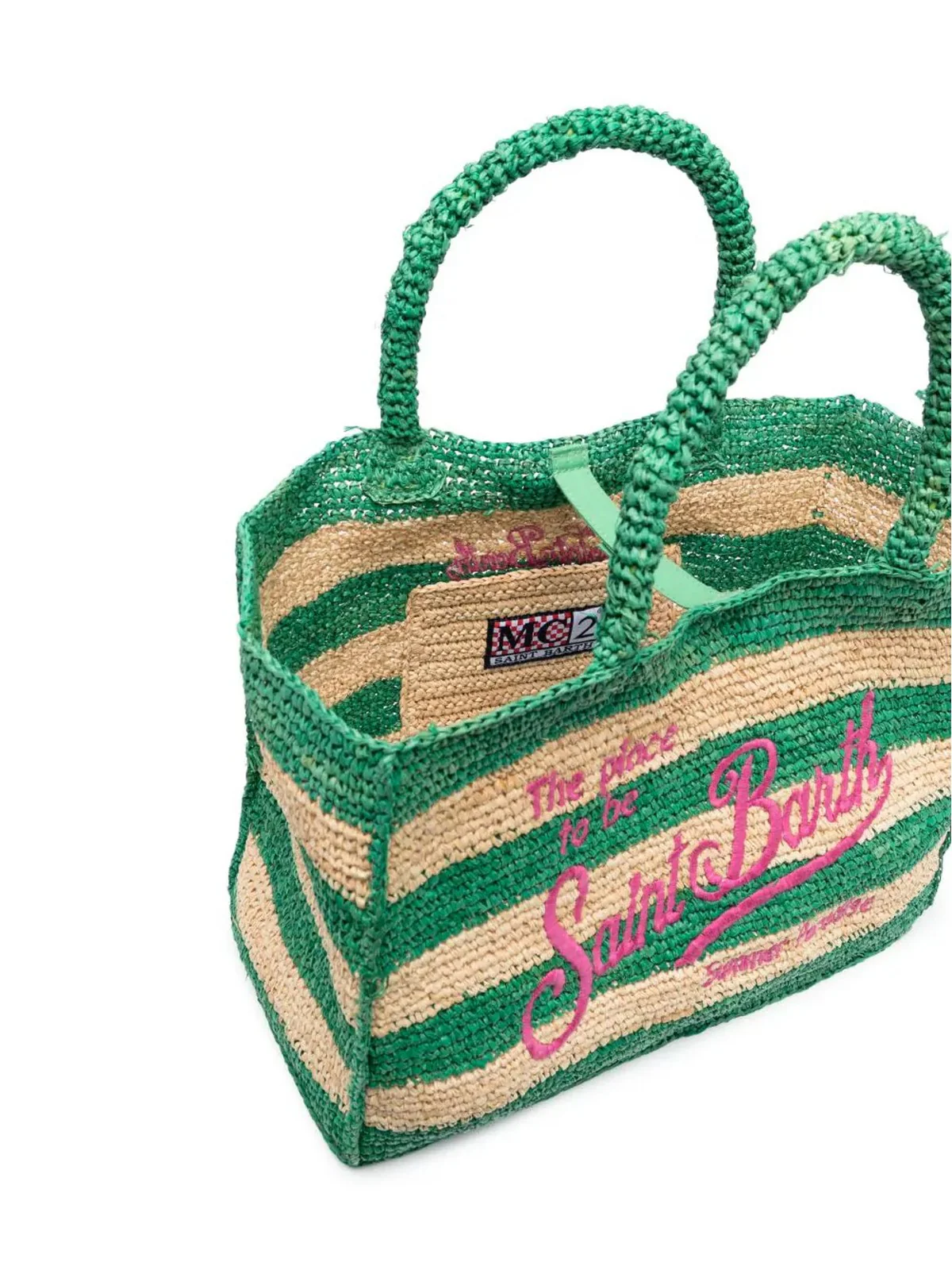 MC2 SAINT BARTH Borsa Donna VANITY RAFFIA 04658D Verde - Image 4