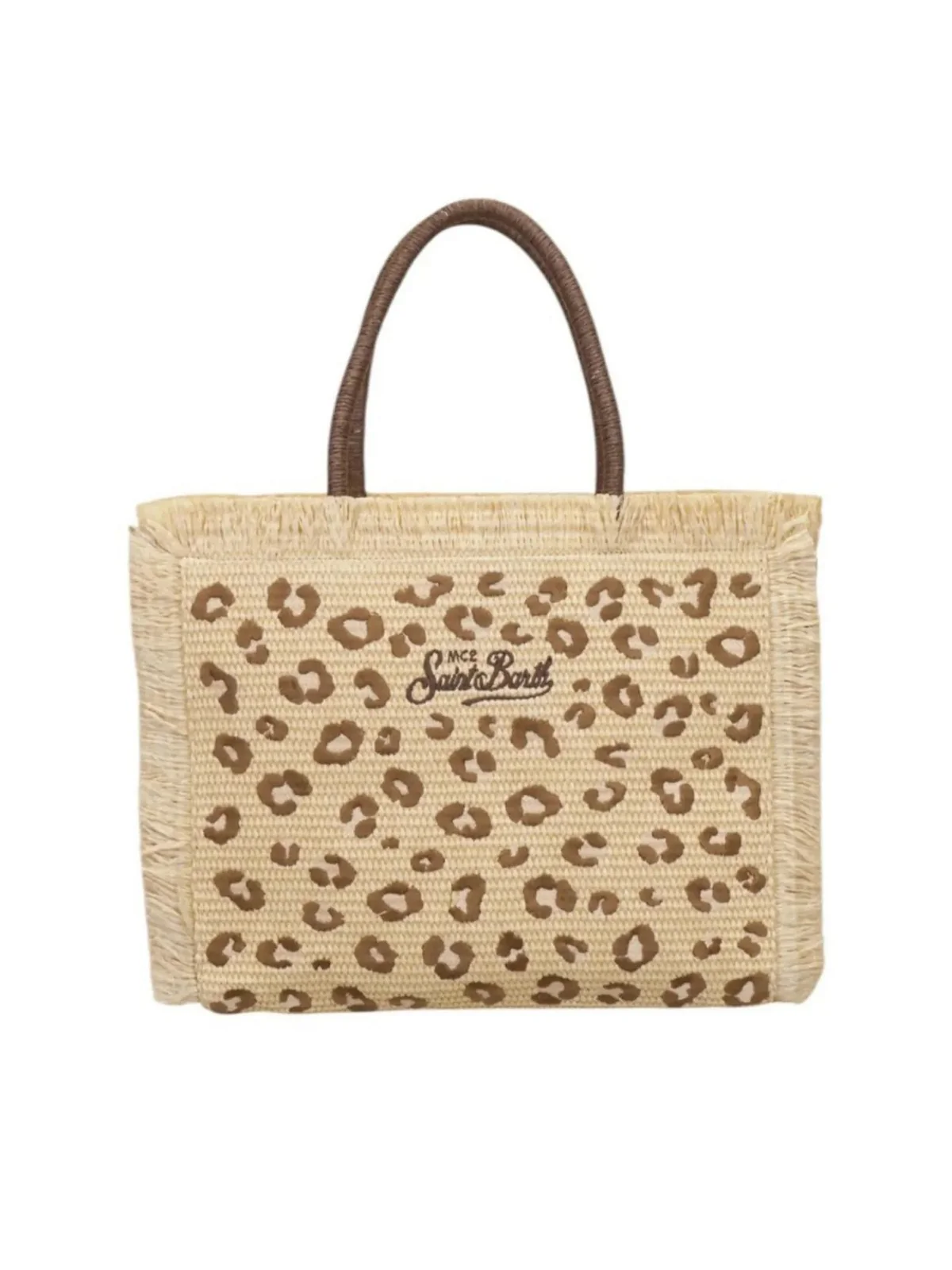 MC2 SAINT BARTH Borsa Donna  VANITY STRAW N 00349L LEOPARD 18 EMB - Image 3